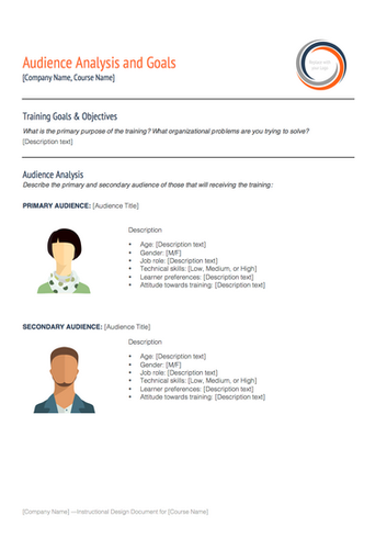 instructional design templates instructional