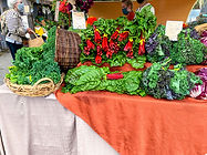 Vegetable booth at the Whitaker Community Market