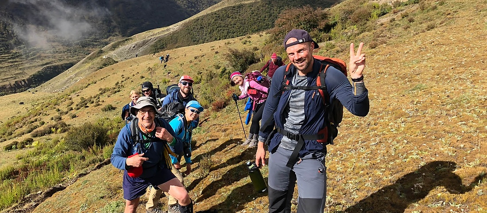 Image of group of people hiking together