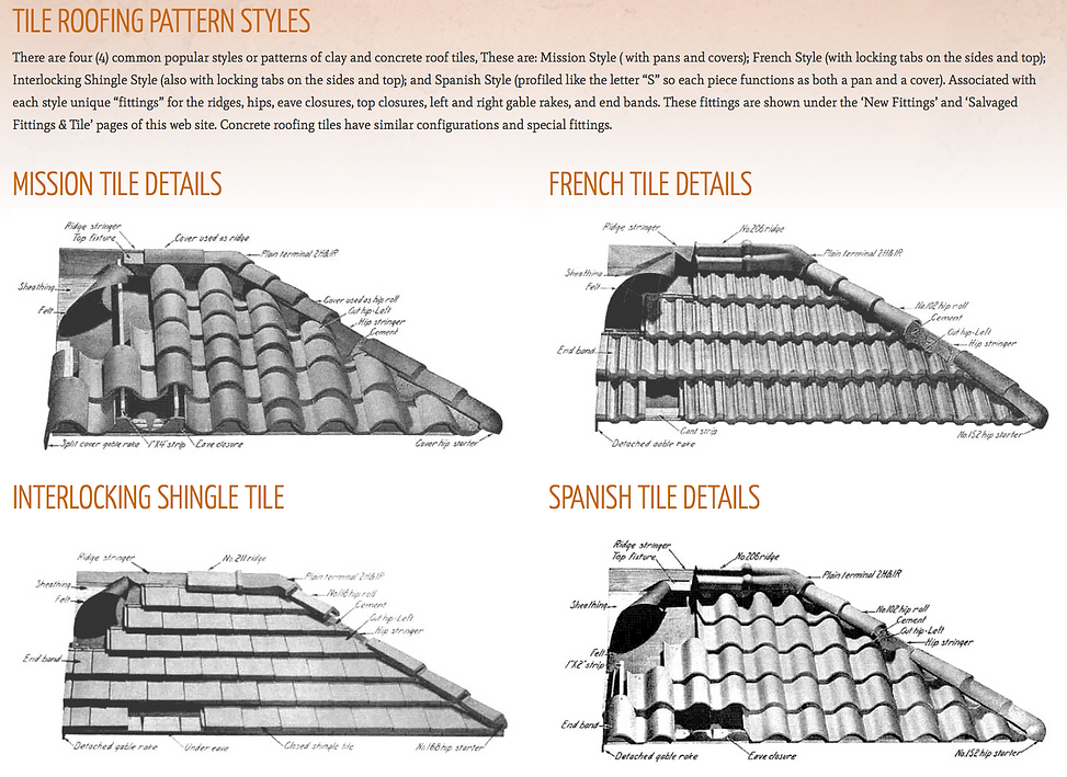 Tile roof structure 