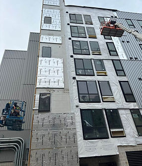 Metal wall panel install and roofing metal