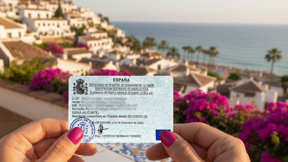 tarjeta de residencia en españa, registro de ciudadanos de la unión europea, residencia costa blanca, viva la costa blanca servicio residencia