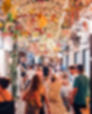 People enjoying food at Els Magazinos, a must-visit spot while spending a weekend in Denia and staying at Denia's Dream.
