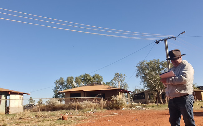 Mark Rusic in Remote Indigenous community