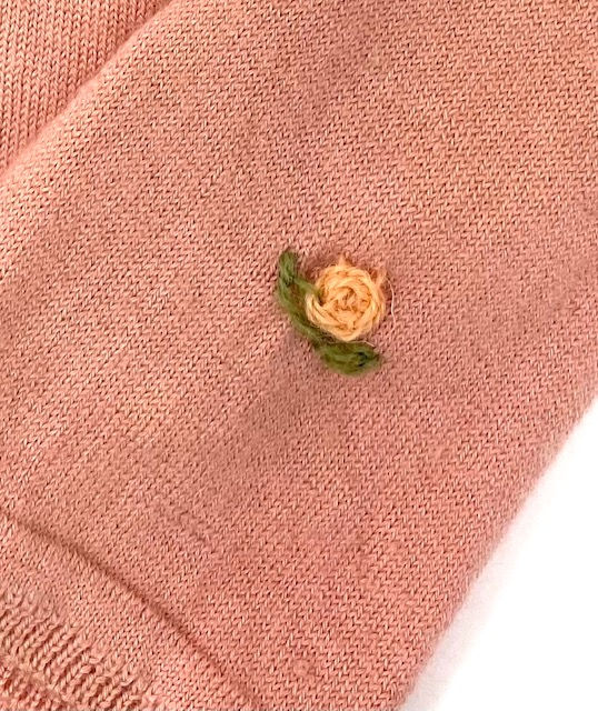 Thumbnail: DUSTY ROSE-PINK COLORED LIGHTWEIGHT CARDIGAN - WOMEN'S SLIM FIT SMALL