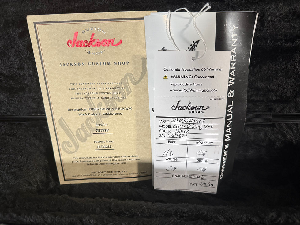 Thumbnail: 2023 Jackson USA Signature Corey Beaulieu King KV6 - Ebony