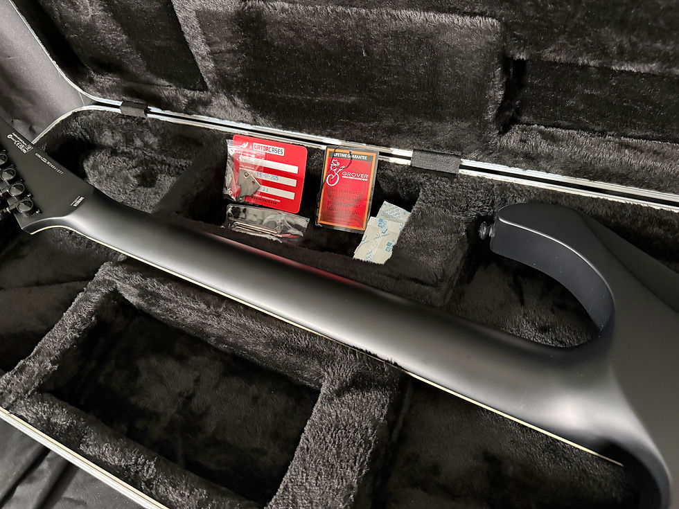 Thumbnail: 2024 ESP LTD M-1007B 7-string Baritone - Charcoal Burst Satin w/ Gator GC-ELEC-X