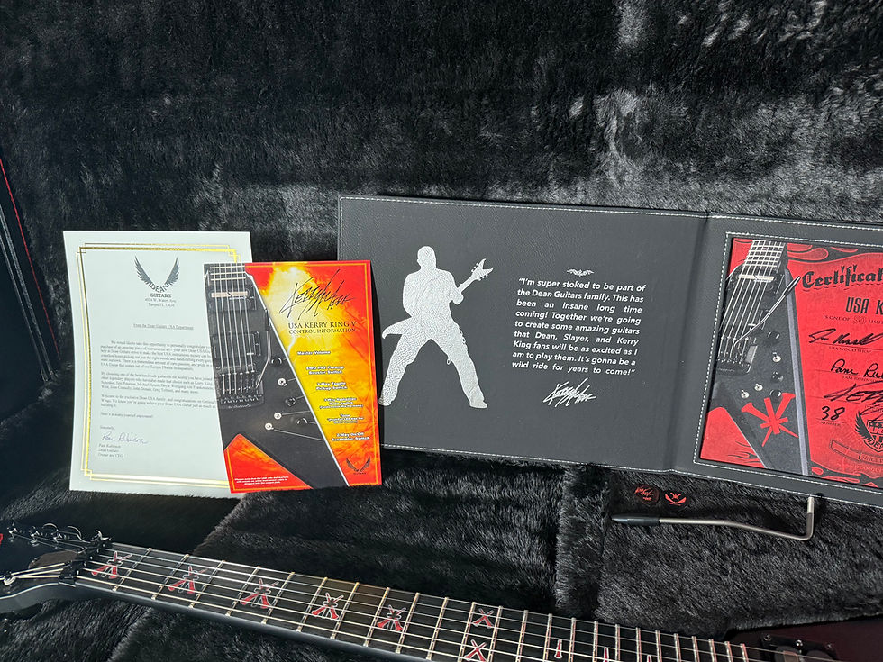 Thumbnail: 2025 Dean USA Kerry King V Limited Edition - Black Satin - 38/50