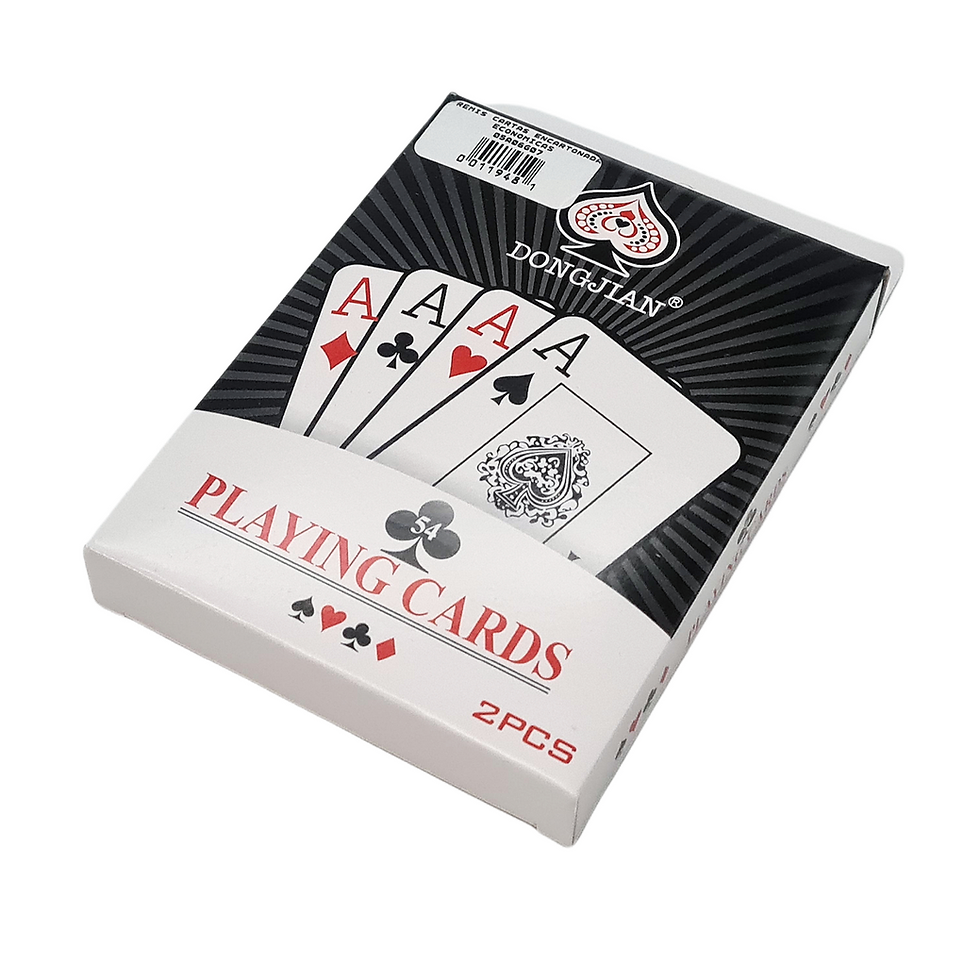 Miniatura: Baraja de cartas: 2 mazos de naipes nuevos