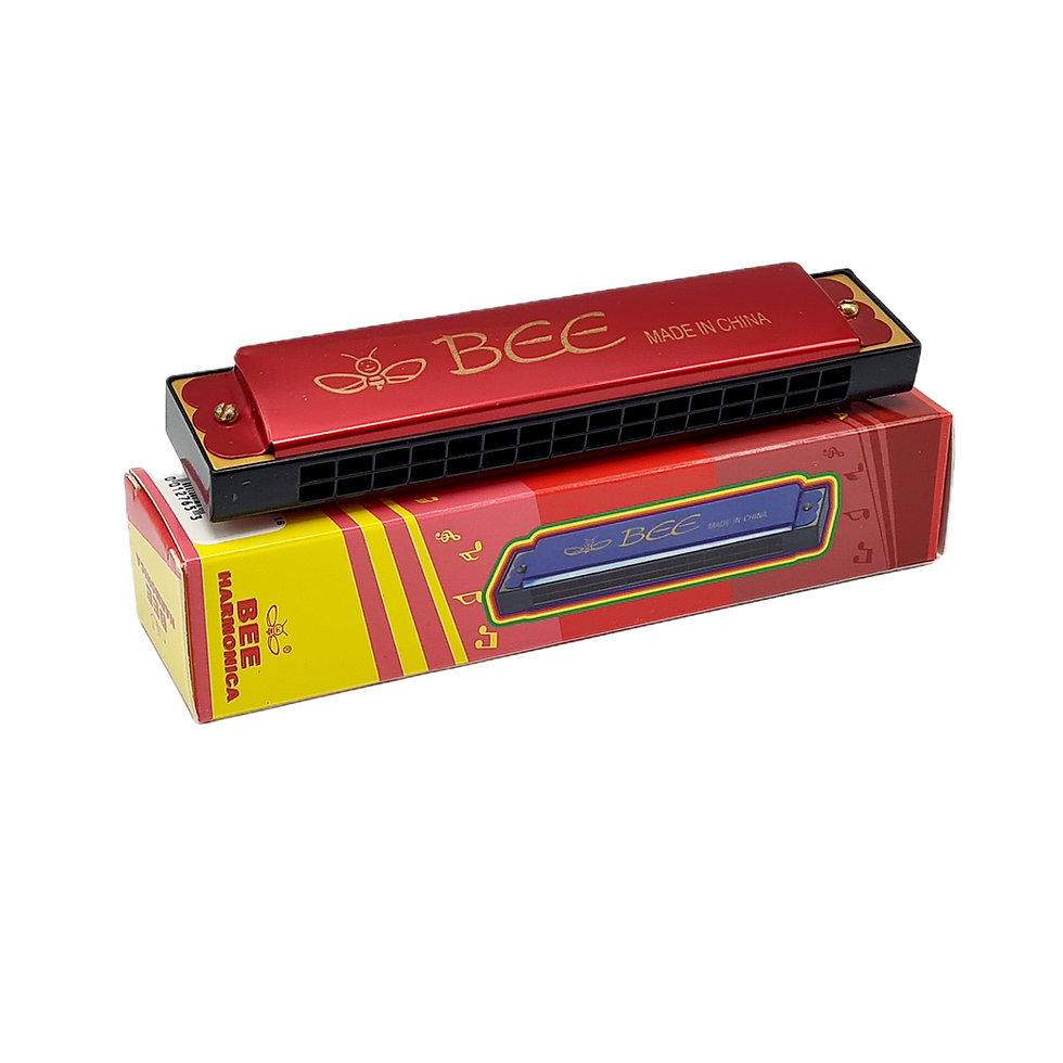 Armónica roja Bee en caja, REGALOSEM