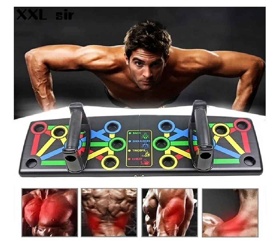 Miniatura: Tabla de flexiones multifuncional para ejercicio