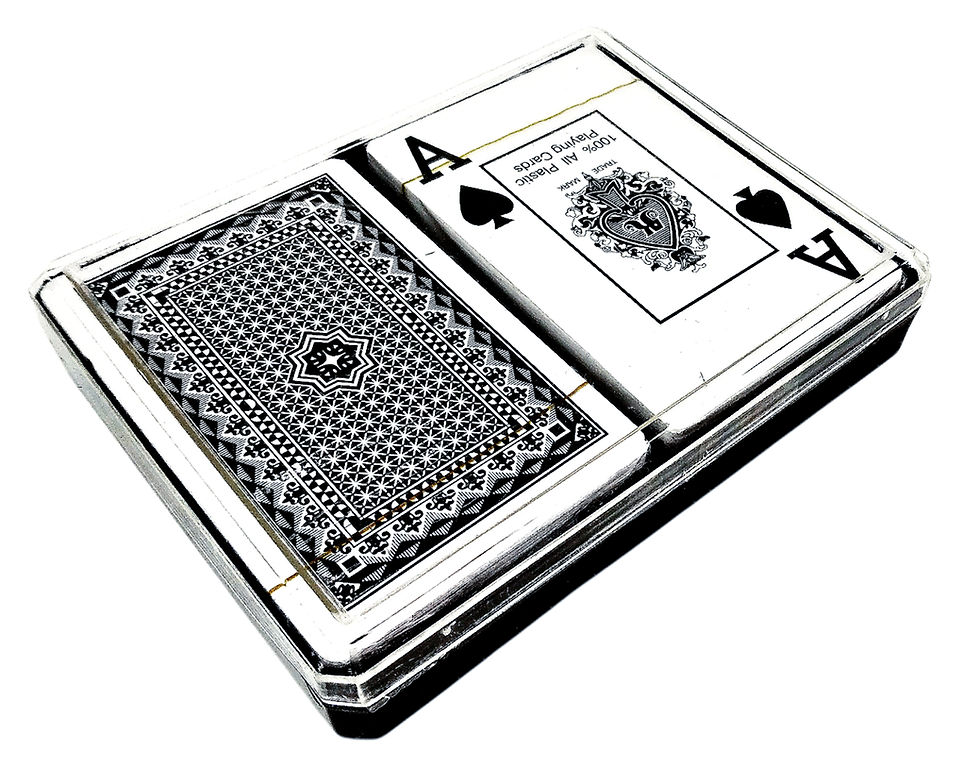 Miniatura: Dos ases de picas en estuche elegante