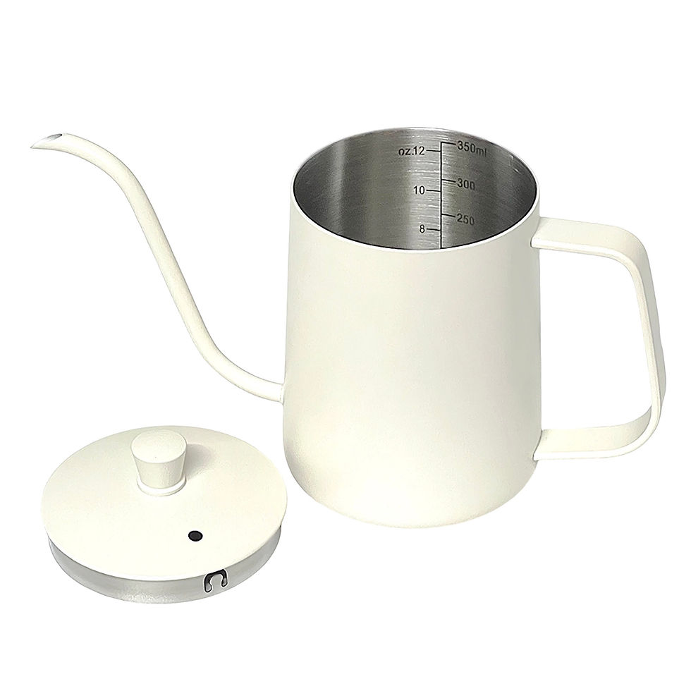 Miniatura: Tetera Blanca 350ml Jarra Hervidora Cuello de Ganso con la tapa