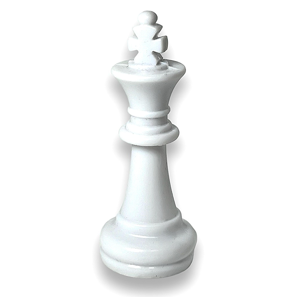 Miniatura: ficha blanca rey ajedrez imantado