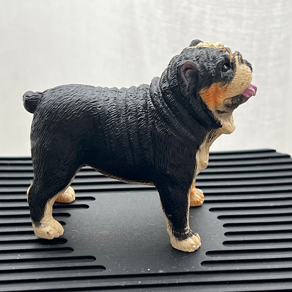 Miniatura: Figura Coleccionable Perro Bulldog