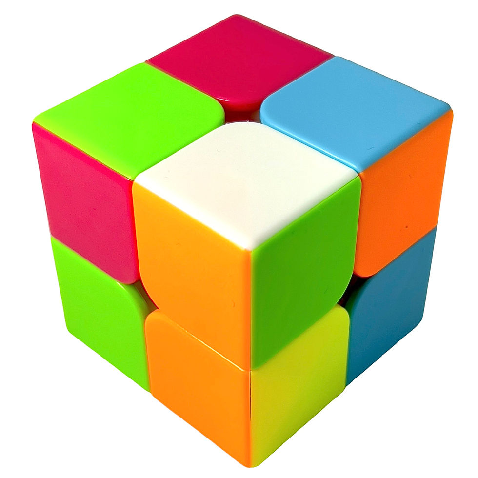 Miniatura: Rompecabezas cubo multicolor, desafío mental