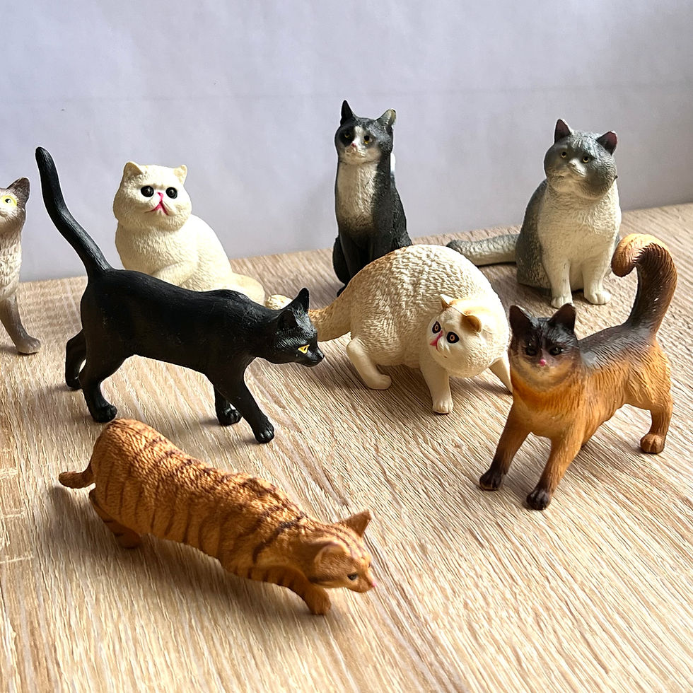 Miniatura: Set Figuras Coleccionables Gatos