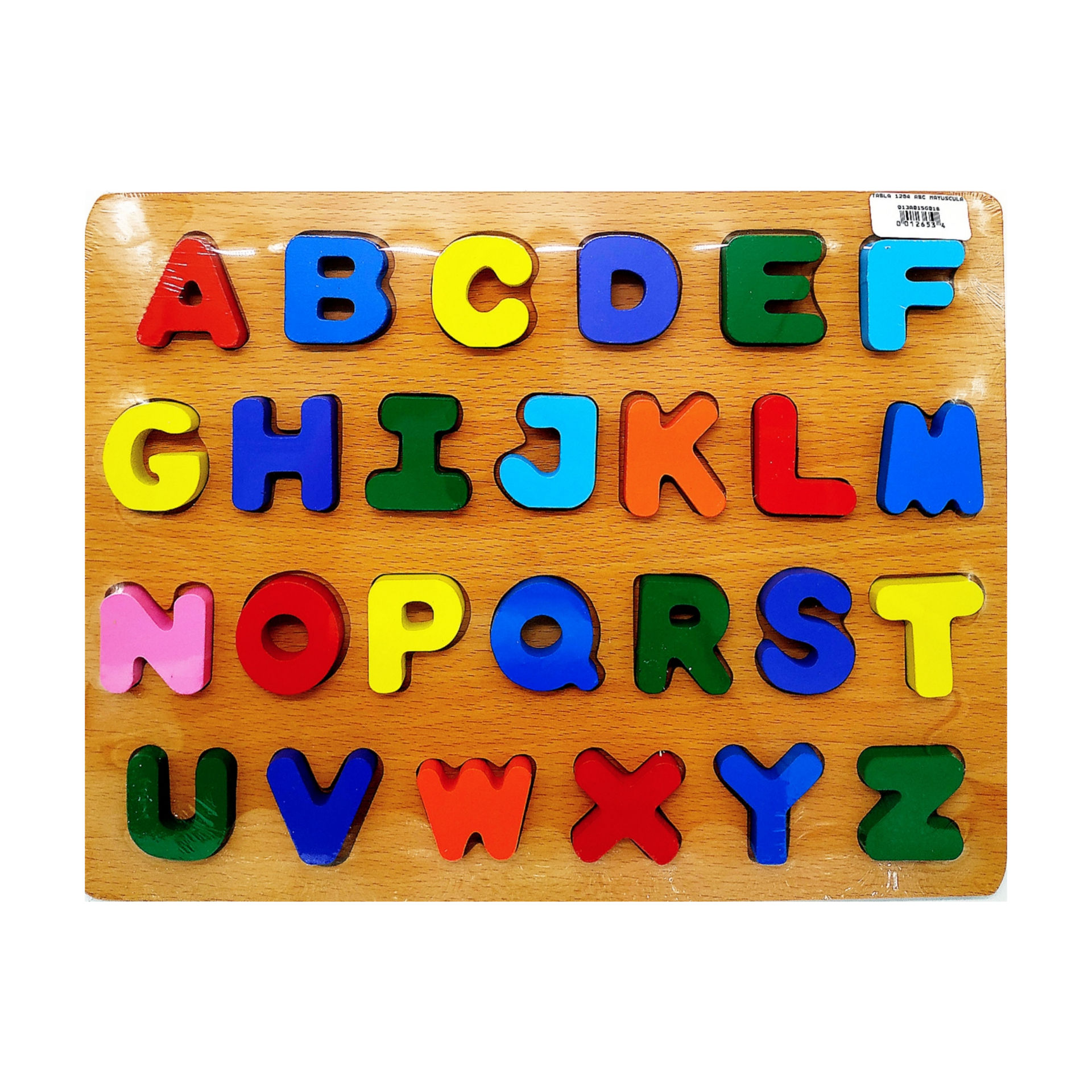 Rompecabezas de madera con alfabeto multicolor para niños