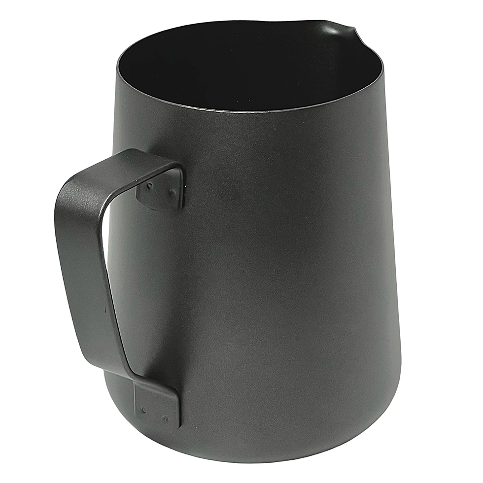 Miniatura: Vista Trasera Jarra Negra 600ml Espumadora Leche Latte Art