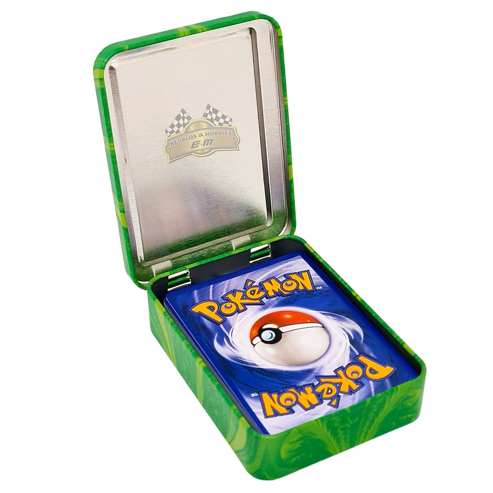 Miniatura: Latita Pokémon con tarjeta