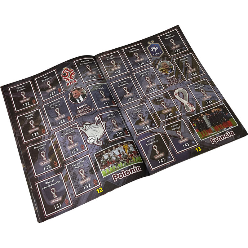 Miniatura: Álbum Polonia casi lleno, cromos de fútbol
