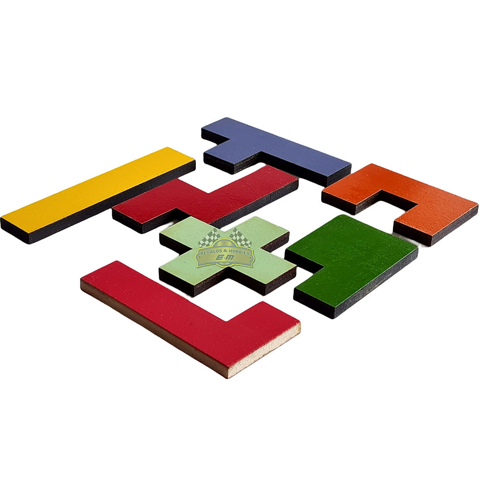 Miniatura: Rompecabezas de madera colorido
