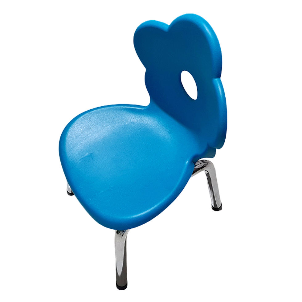 Miniatura: Silla azul flor infantil