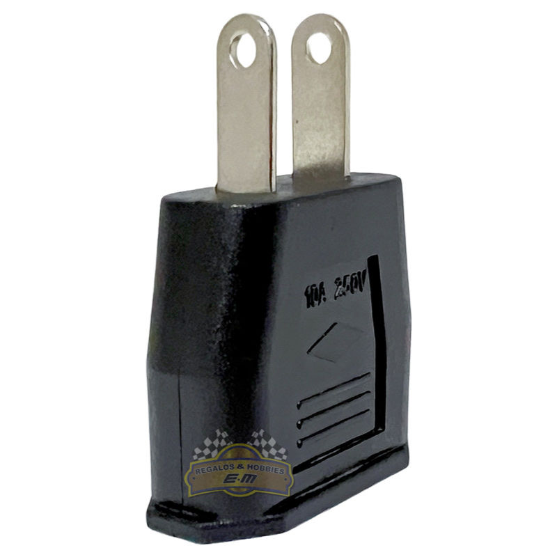 Miniatura: Adaptador de enchufe de pared negro