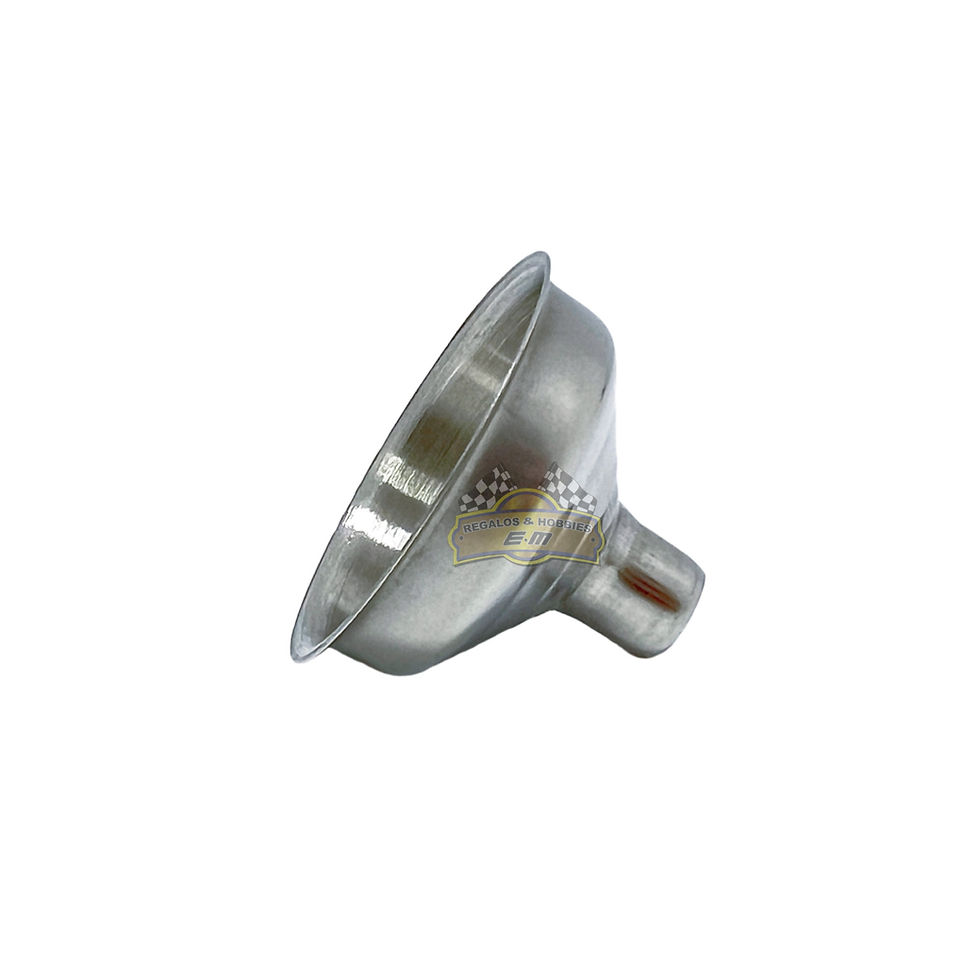 Miniatura: Embudo metálico inoxidable para verter líquidos