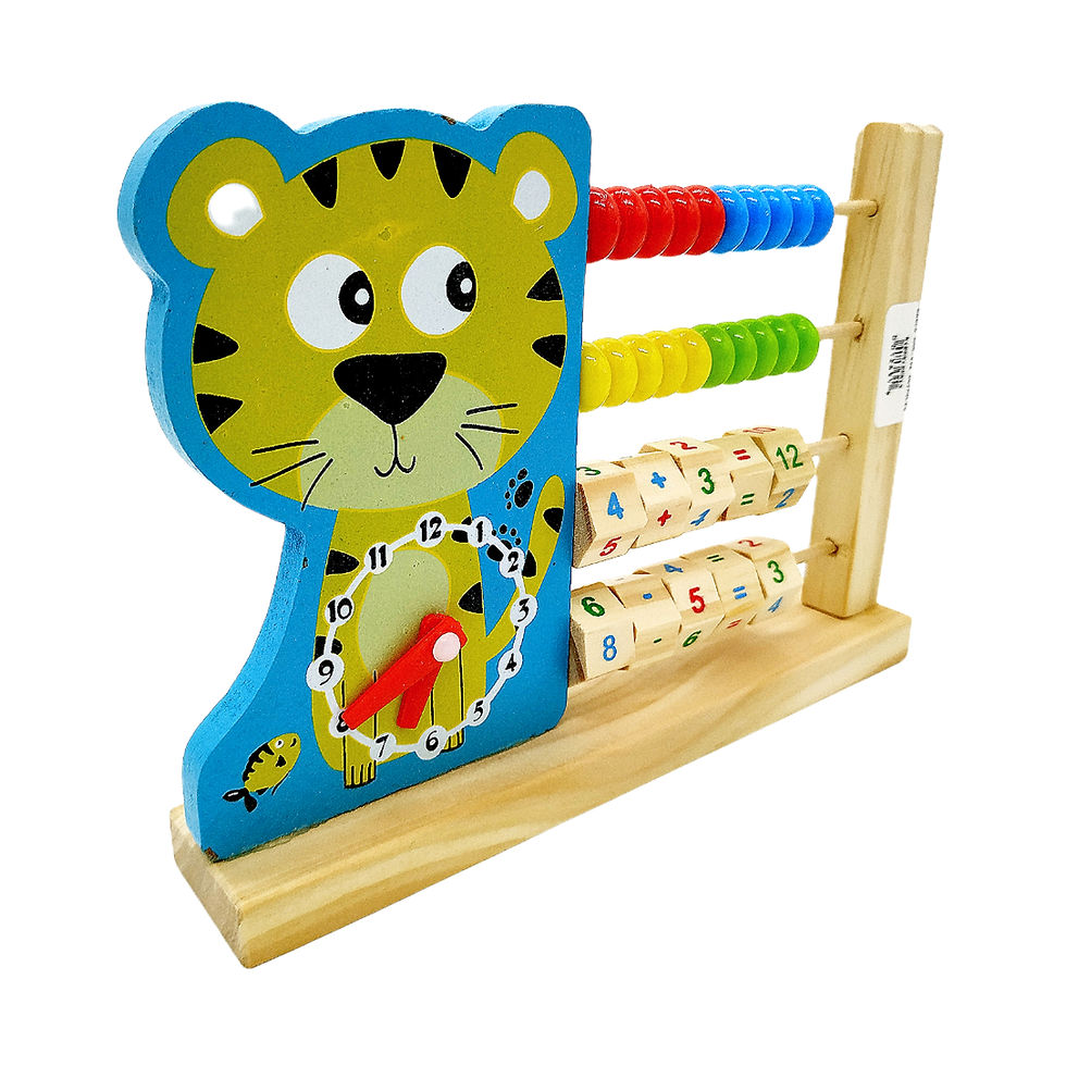 Miniatura: Juguete educativo de tigre con ábaco