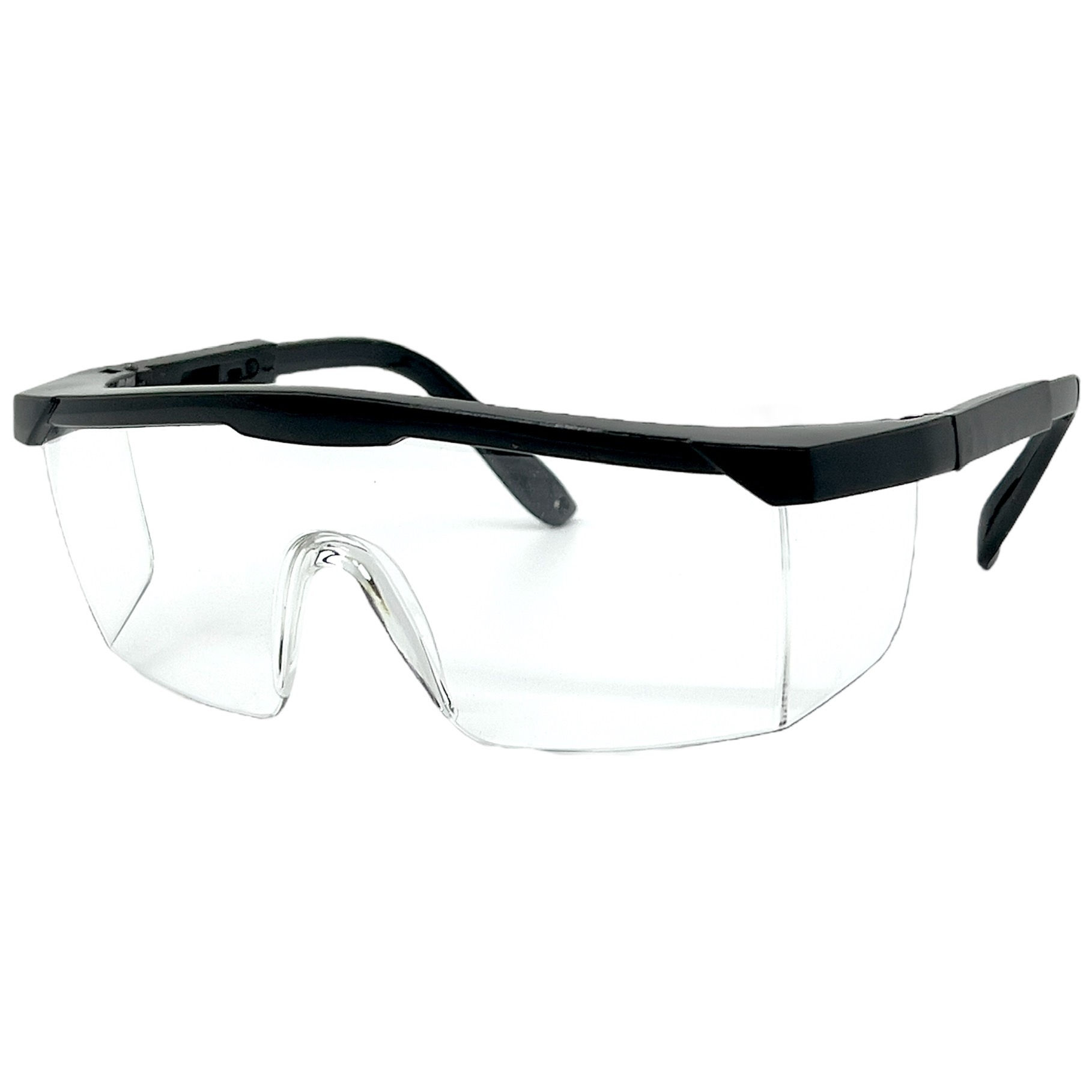 Gafas de seguridad transparentes con montura negra