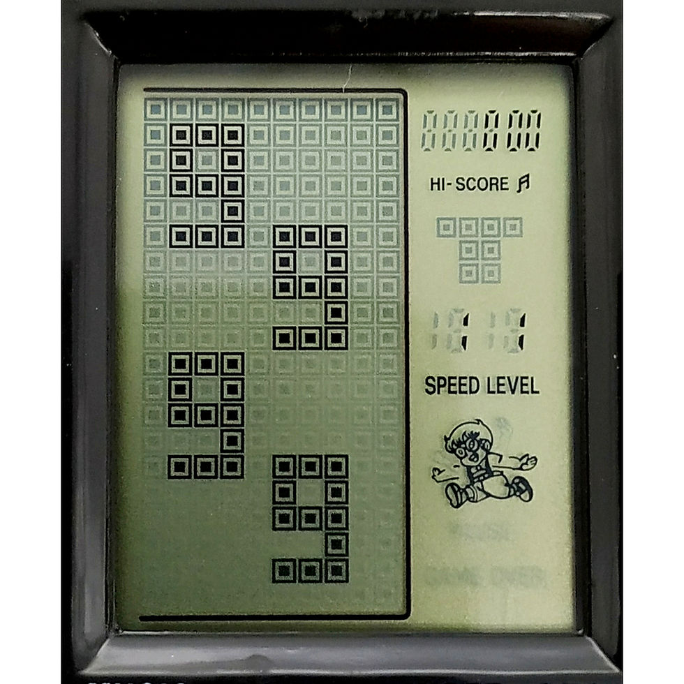 Miniatura: Juego Tetris electrónico, puntuación 30000, nivel de velocidad 5