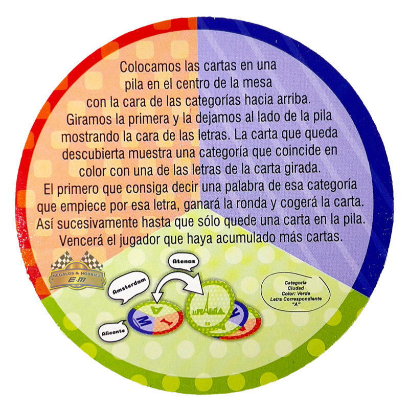 Miniatura: Juego Didactico Cartas Palabrea Stop