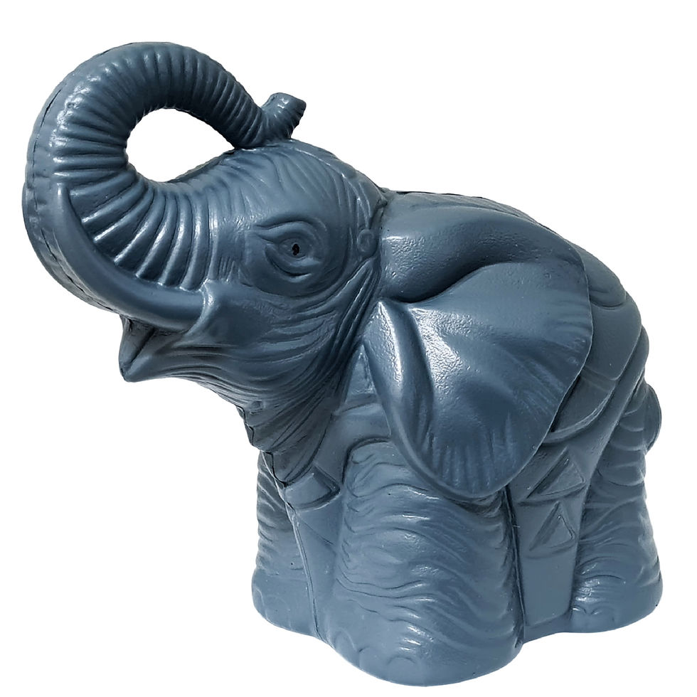 Miniatura: Elefante gris, escultura decorativa, REGALOSEM