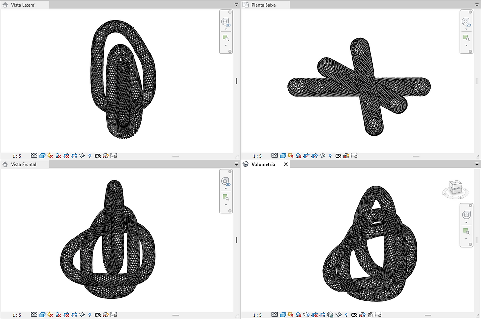 Thumbnail: M Organic Rings Sculpture Revit High Quality