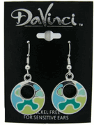 DaVinci Multi Color Swirl Earring