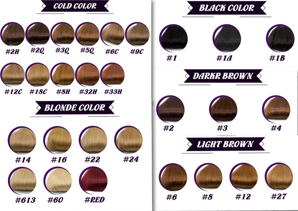 Thumbnail: "Single Hair Bundles in Different Colors: Range of vibrant and natural hues such as deep black, golden blonde, and warm auburn, tailored for versatile hair styling needs."