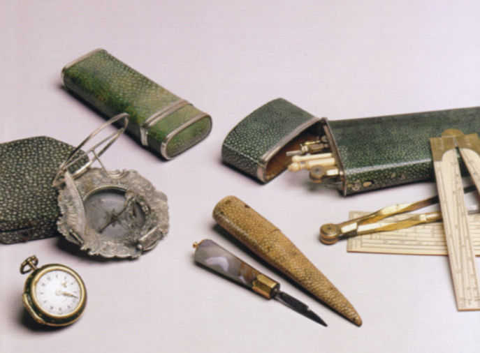 Galuchat (shagreen) 18th century pieces
