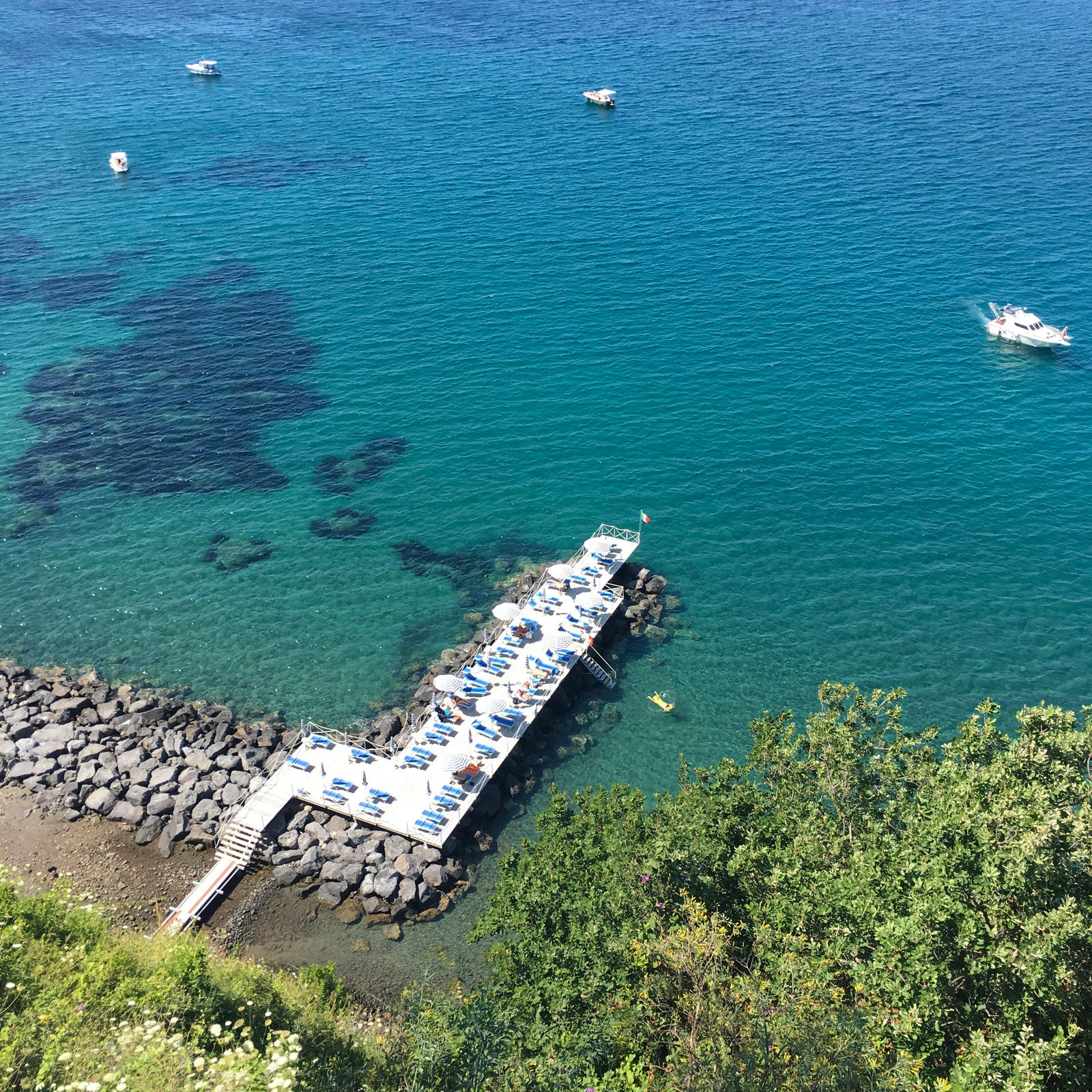 Jetty at Hotel Le Querce, Ischia
