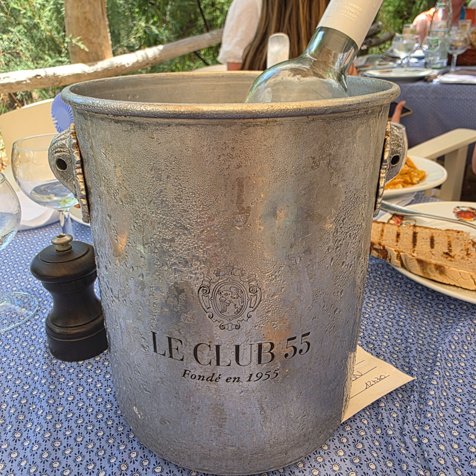 Ice bucket at Le Club 55