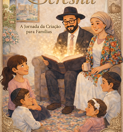 Um livro ilustrado para pais ensinarem a Parashat Bereshit de forma lúdica e acessível aos seus filhos.