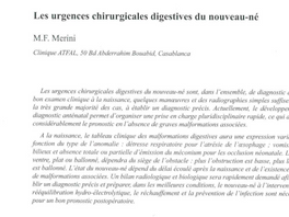 UN SUJET QUI CONCERNE LES NOUVEAUX-NÉS