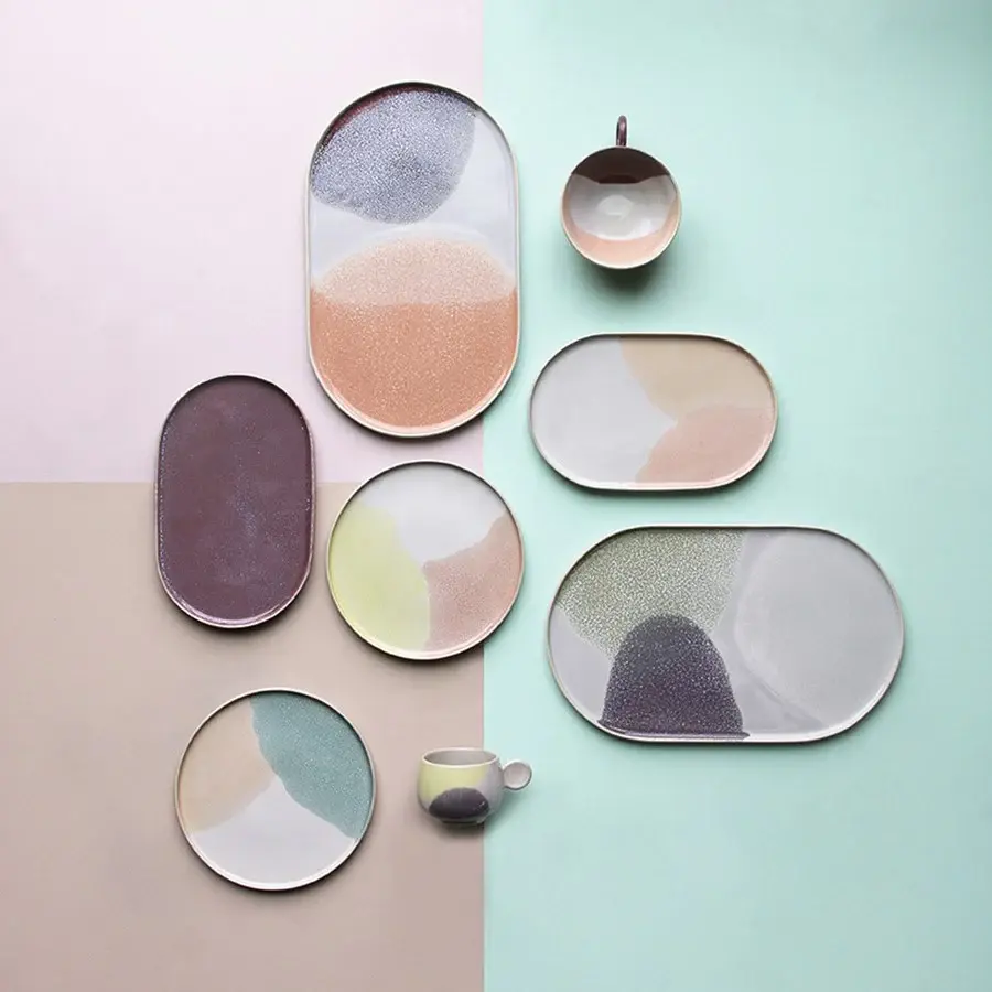 Thumbnail: Set de 2 petites assiettes / Gallery Pink Peach