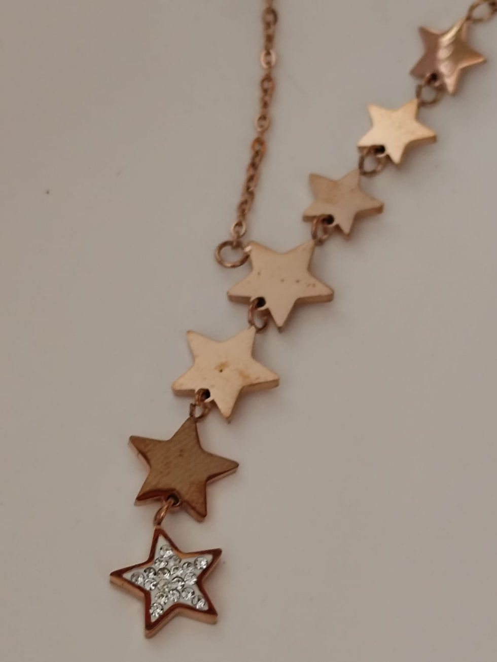 Küçük resim: Çelik Yıldız Taşlı Kolye