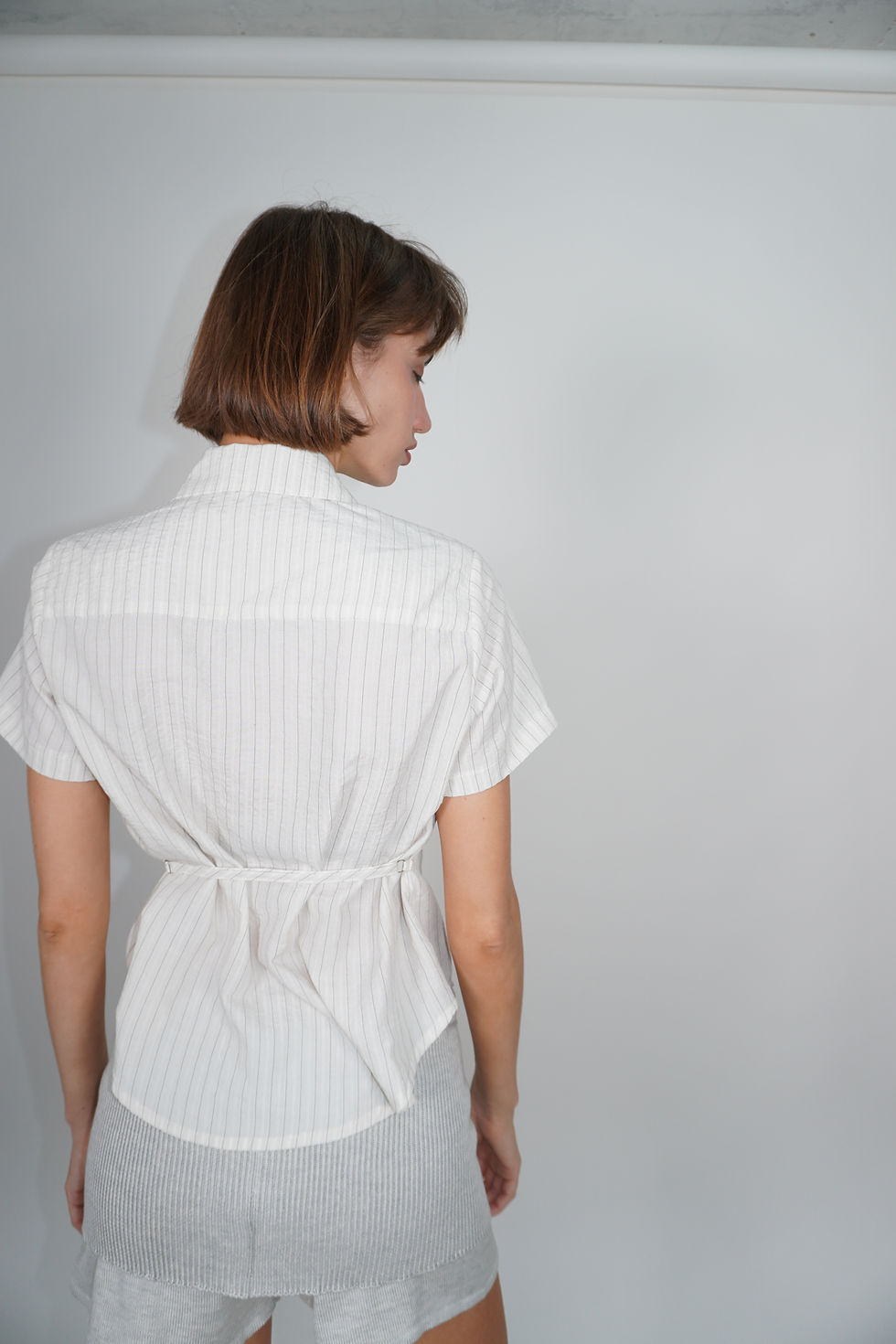 Thumbnail: Adjustable Buttoned Shirt | Stripes