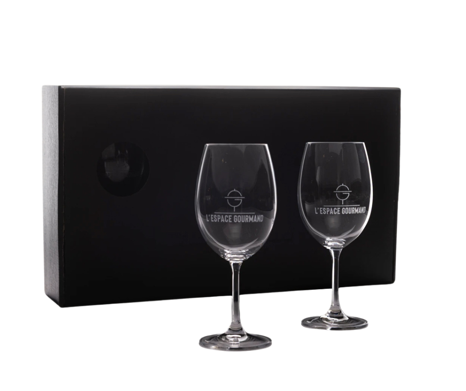 Coupes à vin gravées