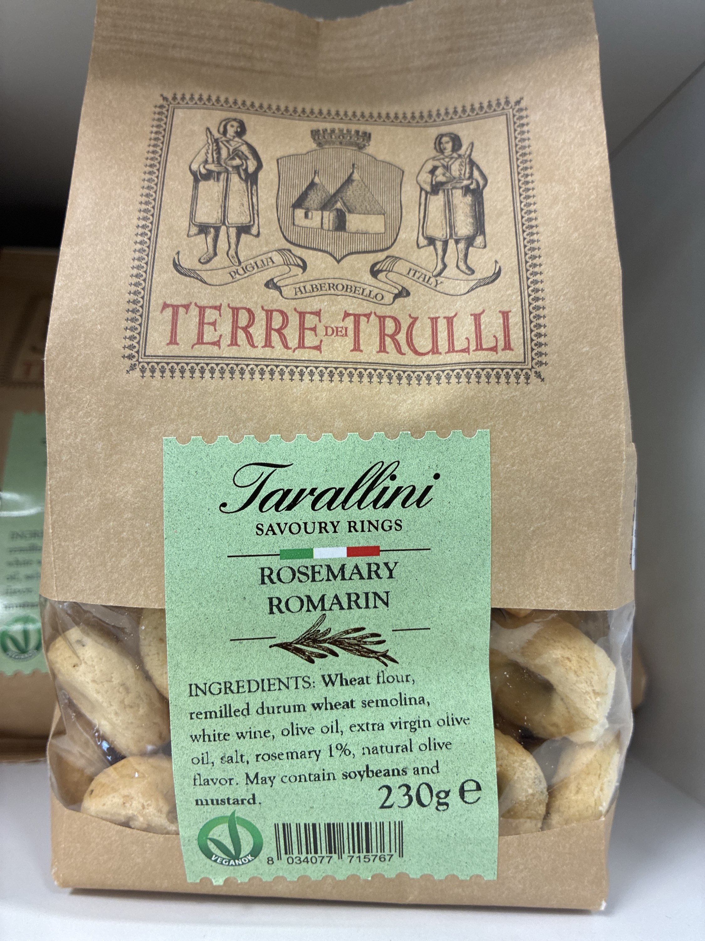 Tarallini Romarin 230g