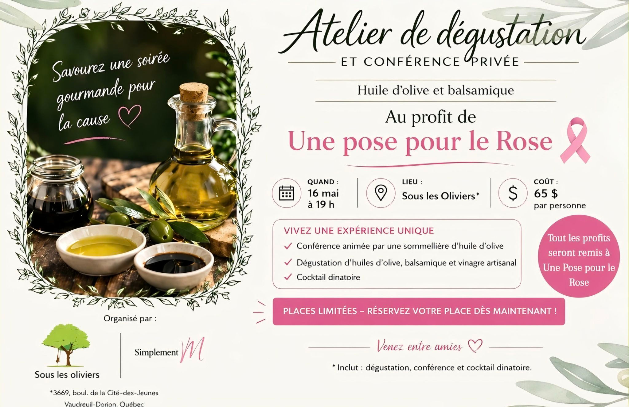 Une pose pour le Rose, au profit de la lutte contre le cancer du sein