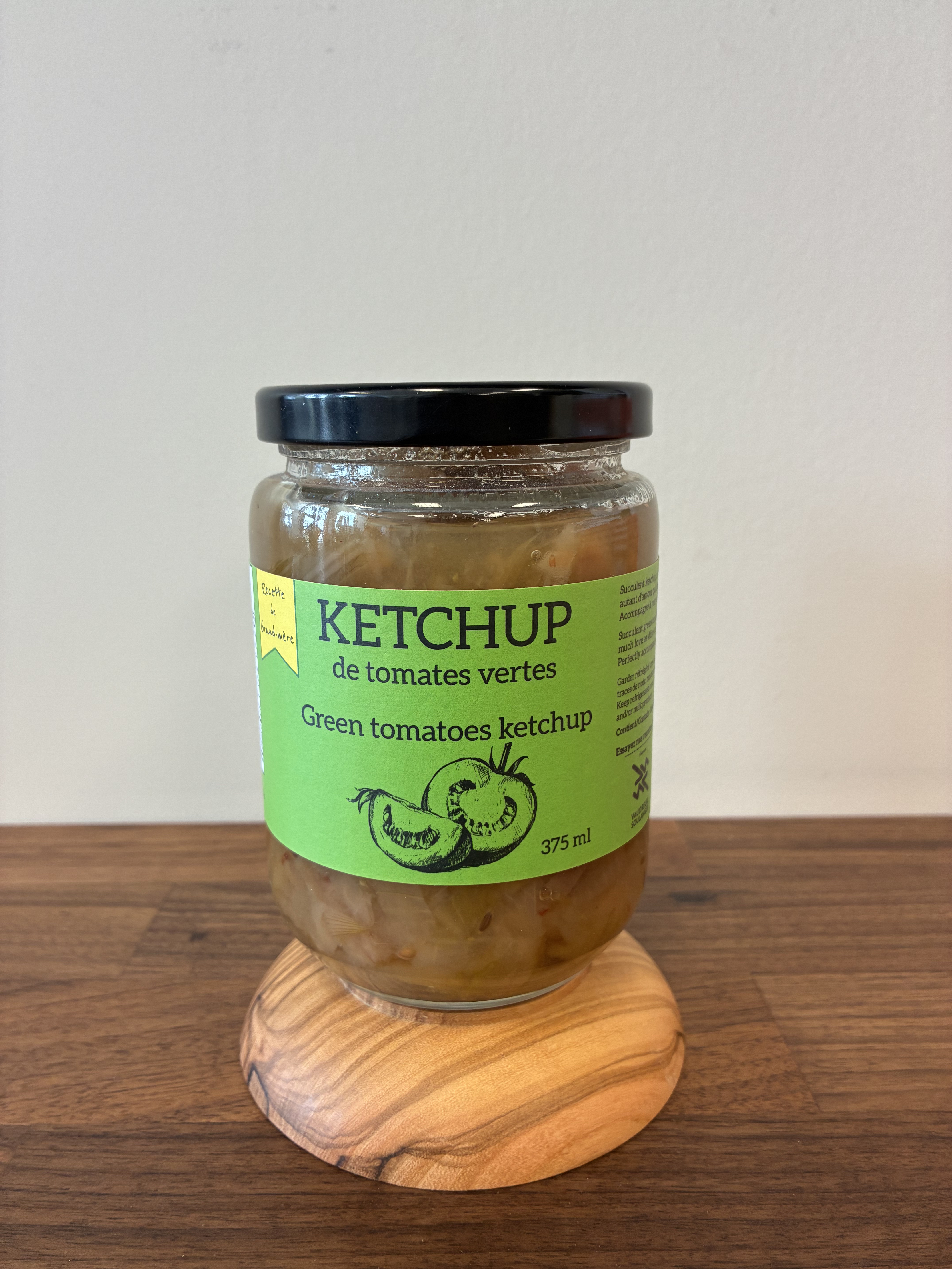 Ketchup vert 375 ml | Ferme les petites Écores