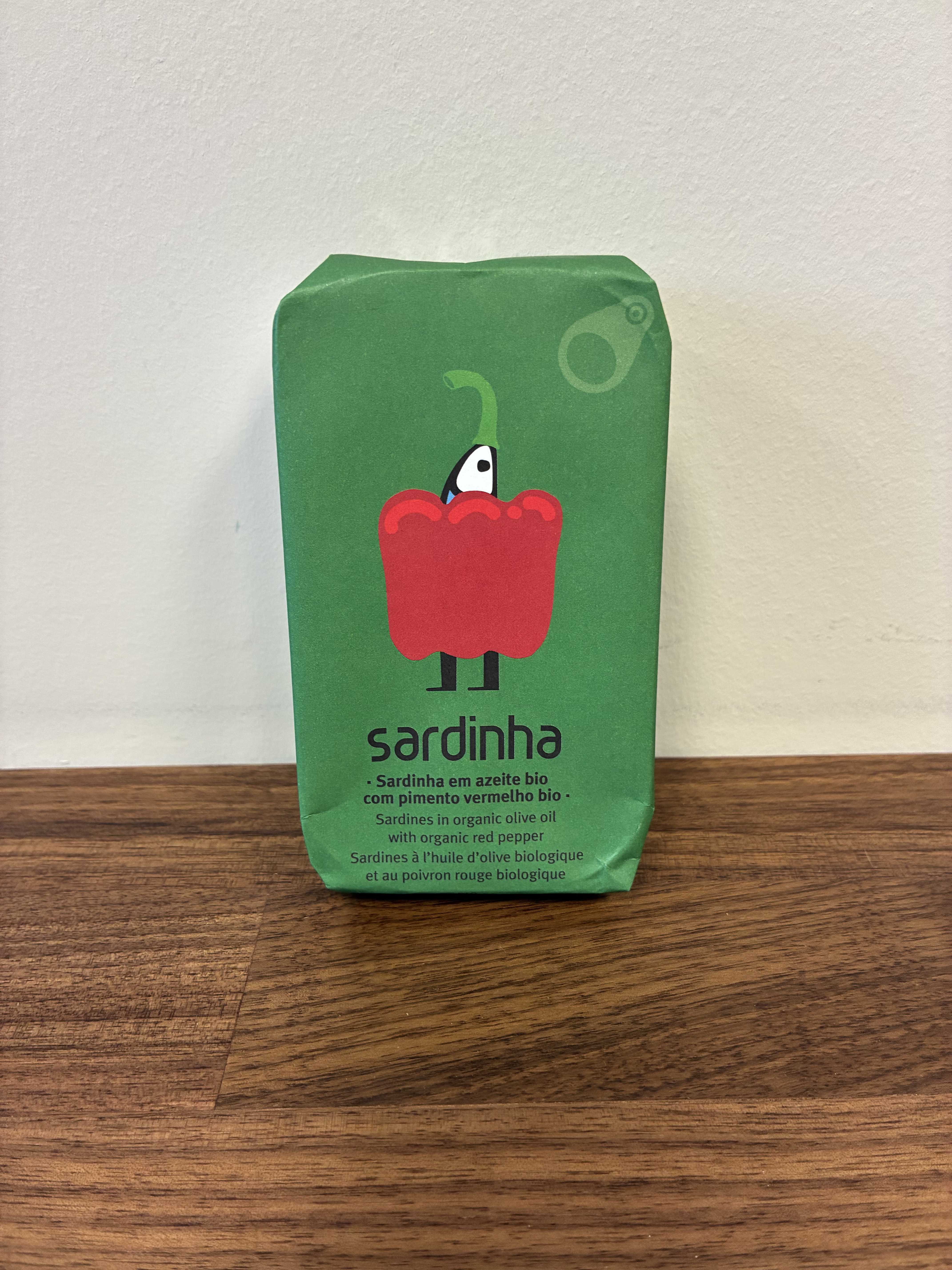 Sardinha Sardines à l'huile d'olive biologique et au poivron rouge 120g